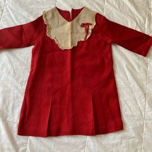 Victorian Style Childs Red dress